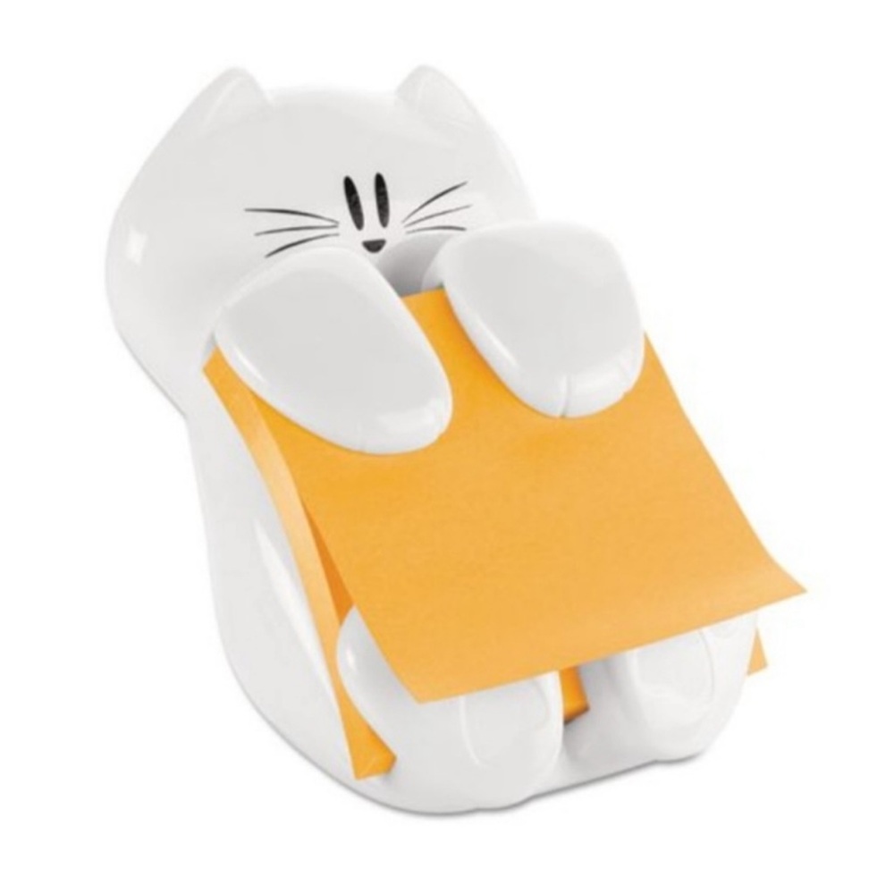 Cat Post It Note Pop Up Dispenser NIB